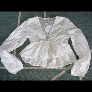 Princess Polly Rain Dance Tie Front Top